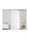 Κουρτίνα με Τρουκς White 140x260εκ.