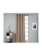 Verdunkelungsvorhang mit Grommets Beige 140x260cm