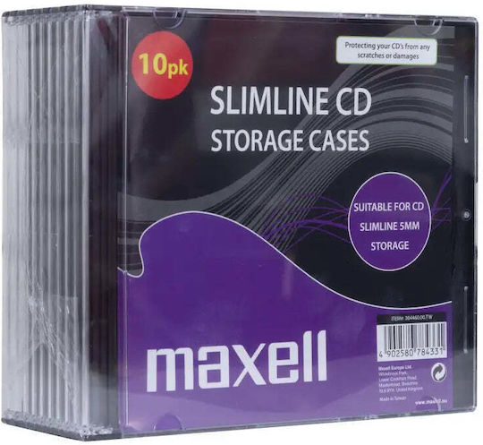 Maxell Carcase Slim Negre Cd Dvd 10 Buc Preț 10 Buc