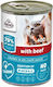Frendi Wet Food for Adult Cats in Cans with Calf and Meat 10x400gr