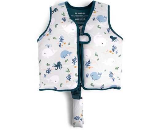 Filibabba Swim Vest Christian’s Whale Tales S 5-6 Ετών 108.00610