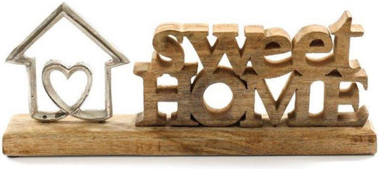 Tischdekoration "sweet Home" Aluminium Mango 30x15x5cm