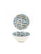 Atmosphera Fish Serving Bowl Round Ceramic with Diameter 11.8cm