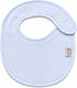 Figlio Bino Fabric Baby Bib with Hoop & Loop Fastener Light Blue