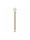 Extendable Metallic Single Curtain Pole Φ16mm 160-310cm Gold