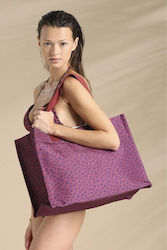 Noidinotte Stoff Strandtasche Lila