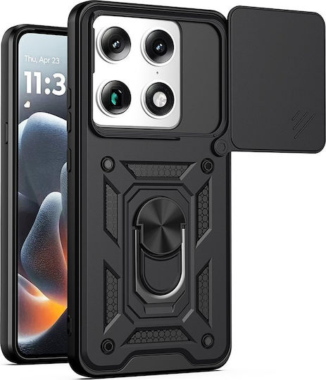 Techsuit Camshield Series Motorola Rückseite Umschlag Schwarz