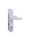 Metal Buton WC Alb