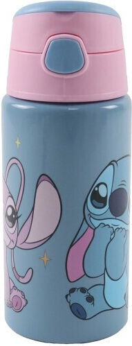 Gim Stitch Παιδικό Παγούρι από Αλουμίνιο Θερμός με Καλαμάκι Πολύχρωμο 500ml