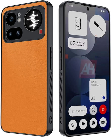Leder / Kunststoff Orange Handyhüllen für Nothing Phone (4a) Pro