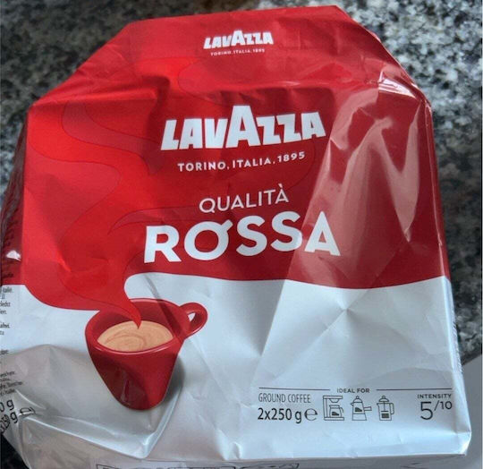 Lavazza Coffee Espresso Arabica Rossa Ground 500gr
