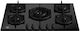 Bertazzoni P75 5C MOD GNE LPG Autonomous Natural Gas Cooktop 75.5x52.5cm