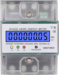 Dreiphasen Elektrischer Energiezähler Sinotimer 3x230/400v Ac 50hz 3x5 80 A Beleuchtetes Led Digitalanzeige Dds024t Dreiphasen Elektrischer Energiezähler Sinotimer 3x230/400v Ac 50hz 3x5 80 A Beleuchtetes Led Digitalanzeige Dds024t