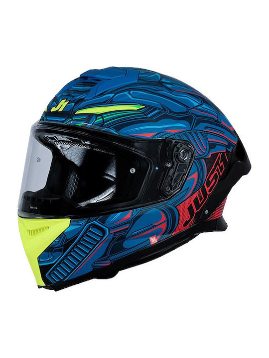 Just1 Racing J-STR Titan Full Face ECE 22.06 Red/Blue/Black Matt