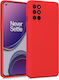 Silicone Red Back Cover OnePlus 8T