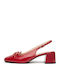 Leder Pumps Rote
