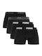 Basic Herren Boxershorts Schwarz 4er Pack