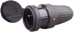 Черен Връзка 2p+t 16a Ip44 250v Гумиран