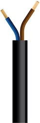 Гъвкав Кабел H05vv-f 2x1 5mm² Черен 100m/roll