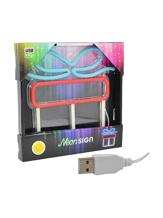 Koopman Neon Decorative Table Lamp LED Figure 22x1x23cm