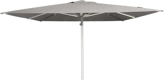 Squared Aluminum Grey Parasol 3x3m