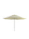 Umbrelă Profesională De Pardoseală Rotundă Metalică Bej Φ2.5m