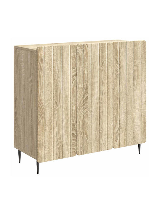 Sideboard Made of Wood & Metal Sonoma Oak 89x34...