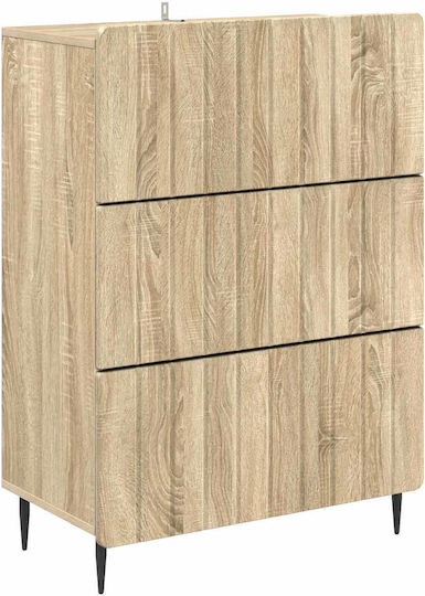 Μπουφές Ξύλινος με Συρτάρια Sonoma Δρυς 66x34.5x92cm