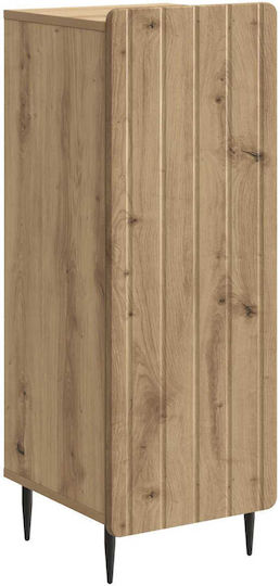 Sideboard aus Holz & Metall Eiche 34.5x33x92cm