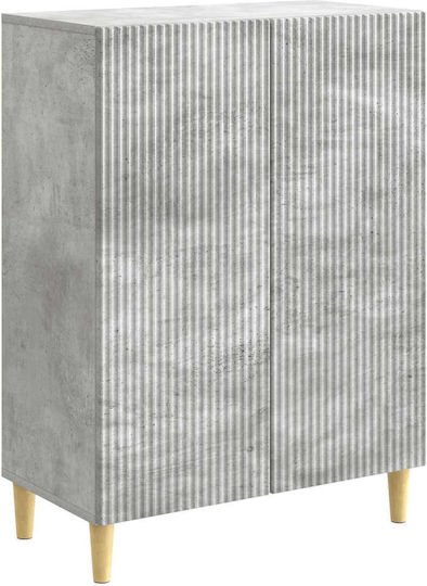 Bufet Din Lemn Gri Beton 66x34.5x90cm