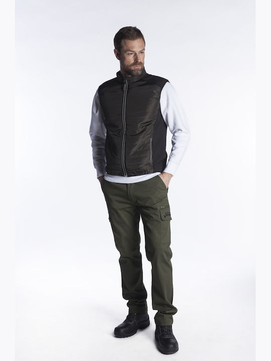 Fageo Men's Softshell Work Vest Navy Blue