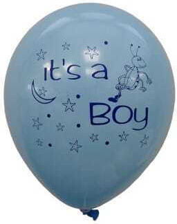 Latex Balloons 11'' It's A Boy Pack 6 Pieces