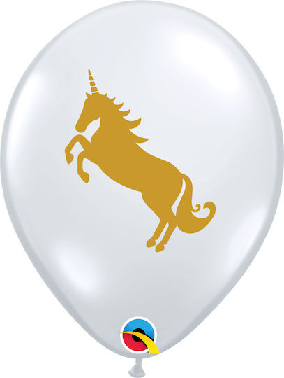Μπαλόνι Λάτεξ Διάφανο Τυπωμένο Unicorn Μονόκερος Συσκ 6 Τμχ