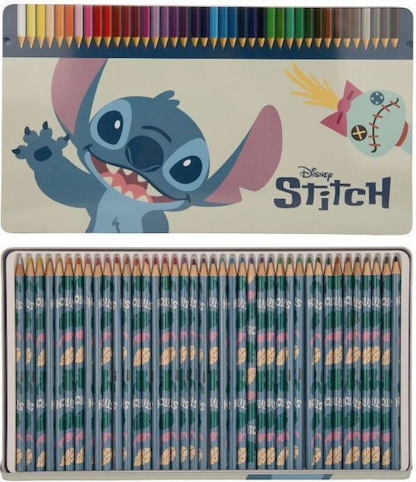 Stitch Colour Pencil In Tin Box 40 Pcs 1833038