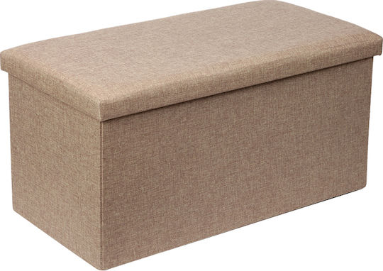 Stool for Living Room with Storage Space Greatness Beige-Brown 76x38x38cm Stool for Living Room with Storage Space Greatness Beige-Brown 76x38x38cm