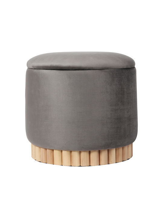 Living Room Stool With Storage Space Upholstere...