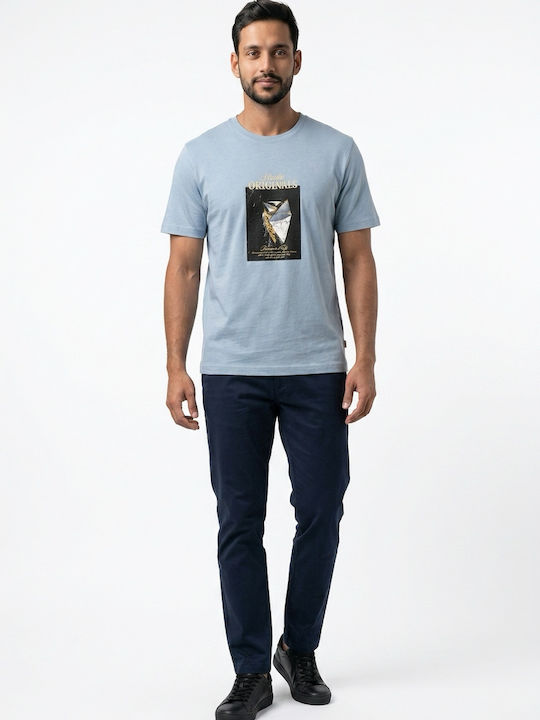 Crew Neck T-Shirts Kaschmir Hellblau