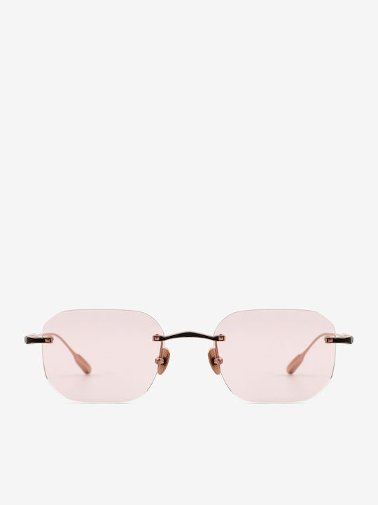 Projekt Produkt Unisex Sunglasses with Pink Metallic Frame and Pink Lens 476434