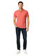 Polo Sportliche Herrenbluse Kurzarm Rote