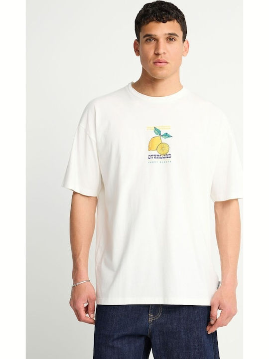 Funky Buddha T-Shirt Weiß FBM013-081-04 Oversiz...