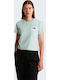 Women's Hiking T-shirt Turquoise
