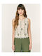 Women's Crop Top Khaki