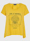 Γυναικείο T-shirt Χρυσό