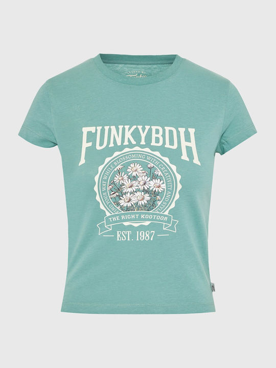 Funky Buddha Women's T-shirt Green