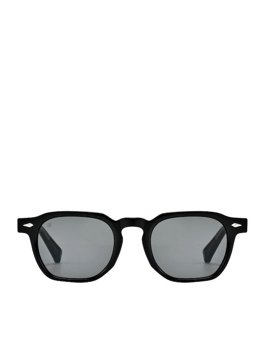 Red Raven Luca Unisex Sunglasses with Gray Horn...