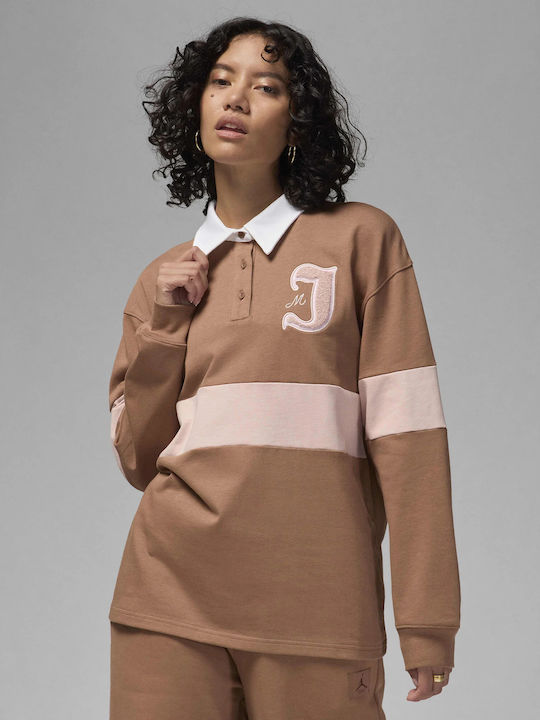Women's Blouse Archaeo Brown/Pink Oxford/White