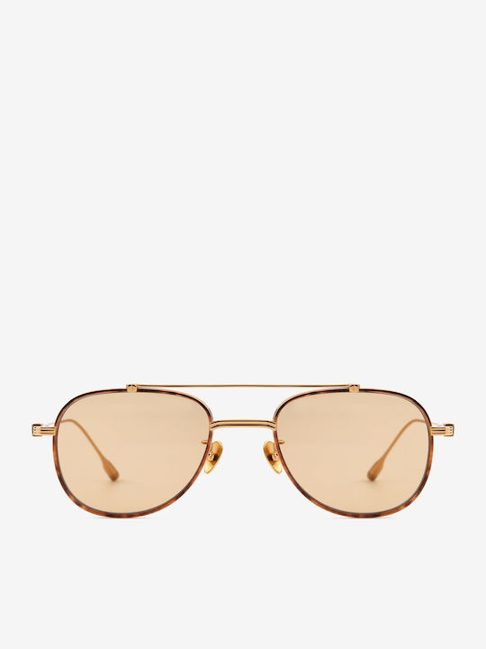 Projekt Produkt Men's Sunglasses with Brown Tartaruga Metallic Frame 476452