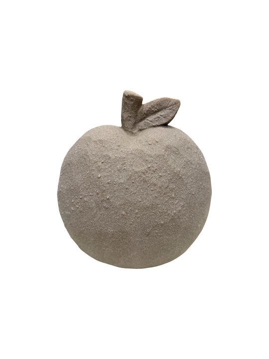 Decorative Ceramic Apple Matte Beige 16x12x19.8cm Nag116k4 Espiel