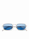 Common Sense Men's Sunglasses with Silver Metallic Frame and Mirror Lens 501919