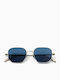 Common Sense Men's Sunglasses with Silver Metallic Frame and Mirror Lens 473473